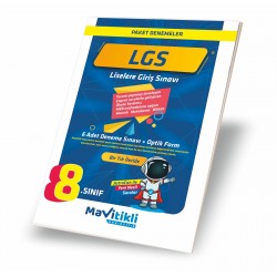 MAVİTİKLİ YAY 8.Sınıf 6'lı Paket Deneme Sınavı+6 Adet Optik Form ( Türkiye Geneli Değerlendirmeye Açık )